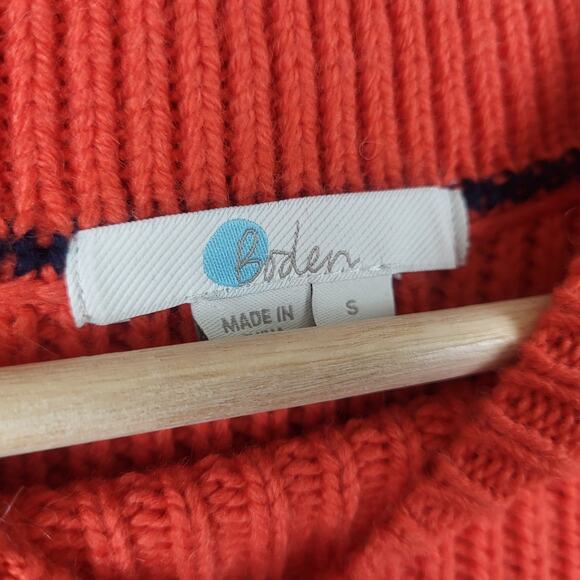 Boden Wool Alpaca Chunky Knit Bell Sleeve Pullover Mock Neck Leah Sweater | S - Picture 6 of 10